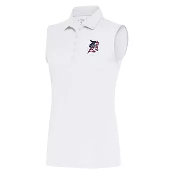 Поло без рукавов Antigua Detroit Tigers, белый