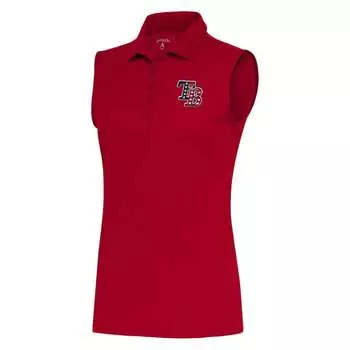 Поло без рукавов Antigua Tampa Bay Rays, красный
