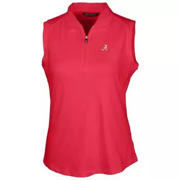Поло без рукавов Cutter & Buck Alabama Crimson Tide, малиновый