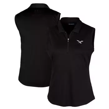 Поло без рукавов Cutter & Buck Philadelphia Eagles, черный