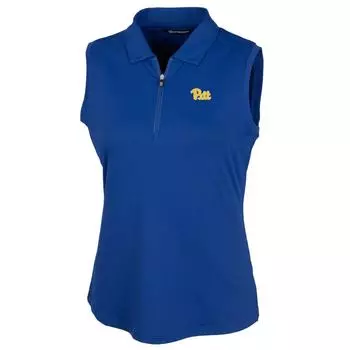 Поло без рукавов Cutter & Buck Pitt Panthers, роял