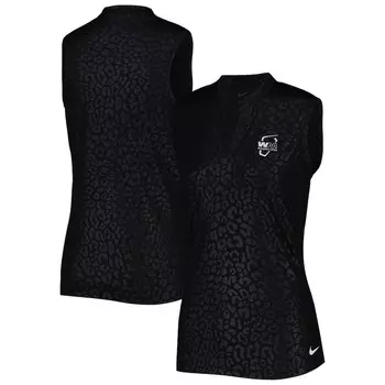Поло без рукавов Nike Wm Phoenix Open, черный