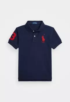 Поло BIG PONY COTTON MESH POLO SHIRT Ralph Lauren, синий