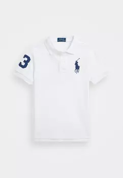 Поло BIG PONY COTTON MESH POLO SHIRT Ralph Lauren, белый