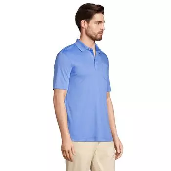 Поло Big & Tall Supima Lands' End, белый