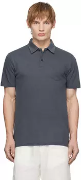 Поло Blue Riviera Sunspel, Slate blue