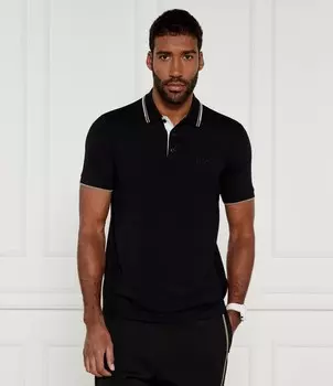 Поло BOSS GREEN Paddy Pro Regular Fit stretch, черный