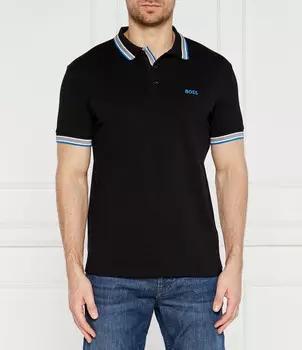 Поло BOSS GREEN Paddy Regular Fit, черный