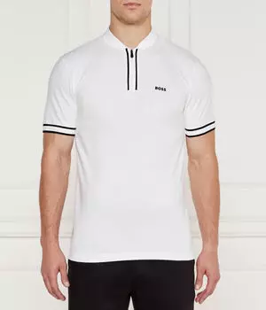 Поло Boss Green Pariq Regular Fit, белый
