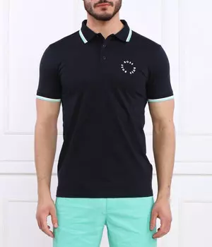 Поло Boss Green Paule 2 Slim Fit, синий