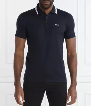 Поло BOSS GREEN Paule Slim Fit, темно-синий