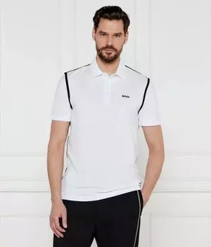 Поло Boss Green Tape Regular Fit, белый