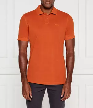 Поло BOSS ORANGE Prime Regular Fit, оранжевый