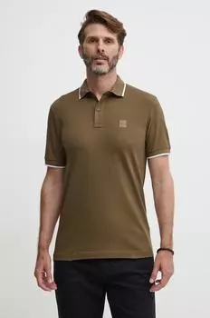 Поло Boss Orange, зеленый