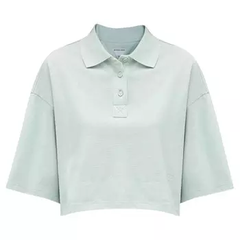 Поло Bottega Veneta Cropped Polo Shirt, цвет Light Cyan