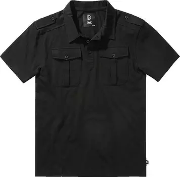 Поло Brandit Polo Jon Short Sleeve, черный