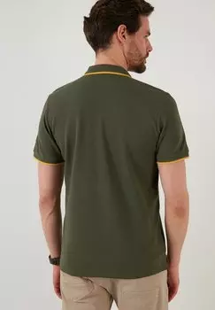 Поло Buratti, хаки-желтый