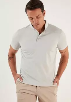 Поло Buratti, серый/белый