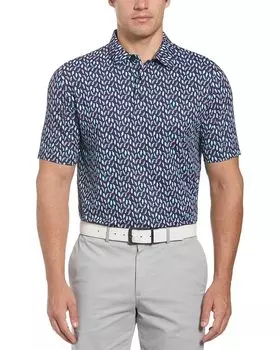Поло Callaway All-Over Birdie/Eagle Print, цвет Peacoat