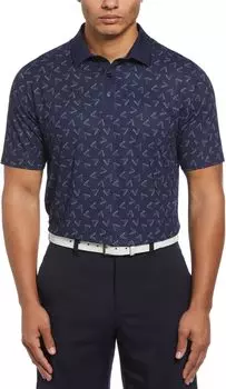 Поло Callaway Painted Chevron Trademark Print Polo, цвет Peacoat