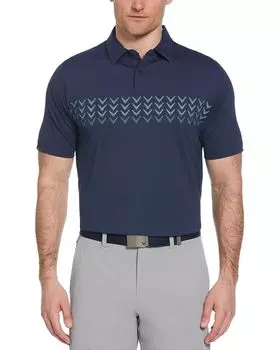 Поло Callaway Trademark Chevron Color Block, цвет Peacoat