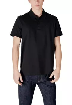 Поло Calvin Klein Jeans однотонное, черный