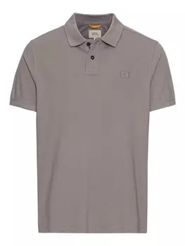 Поло Camel Active Halbarm aus reiner Baumwolle, цвет steingrau