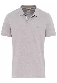 Поло Camel Active Kurzarm aus nachhaltigem Baumwollmix, серый