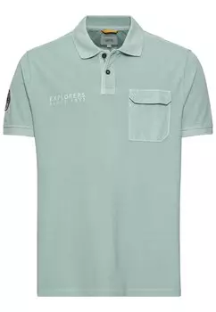 Поло Camel Active Piqu aus zertifiziertem Organic Cotton, зеленый