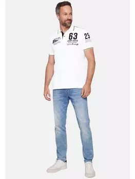 Поло CAMP DAVID Poloshirt 'Cruise North', белый