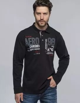 Поло CARISMA Longsleeve, черный