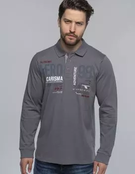 Поло CARISMA Longsleeve, серый