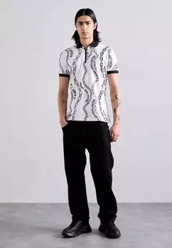 Поло CHAIN Versace, белый