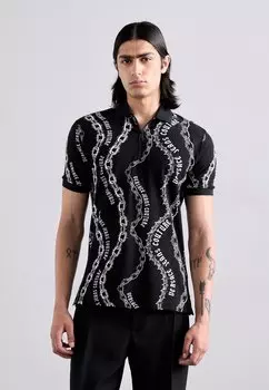 Поло CHAIN Versace, черный