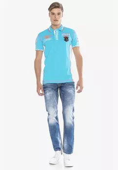 Поло Cipo & Baxx T Shirt, цвет TURQUOISE