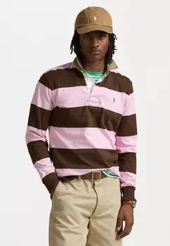 Поло CLASSIC FIT KHAKI-COLLAR RUGBY SHIRT Polo Ralph Lauren, фуксия