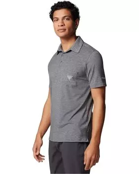 Поло Columbia PFG Uncharted, цвет Shark Heather