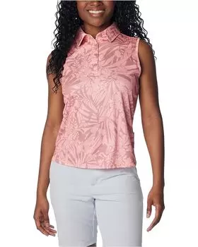 Поло Columbia Super Tidal Tee SL, цвет Sandalwood Pink Tropictones