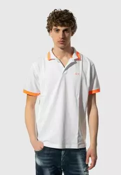 Поло CON LOGO Sun68, белый