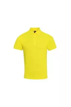 Поло Coolchecker Plus из пике с CoolPlus Premier, желтый