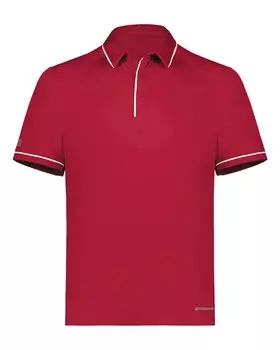 Поло CoolCore Holloway, цвет scarlet/ white