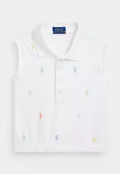 Поло COTTON MESH SLEEVELESS POLO SHIRT Polo Ralph Lauren, белый