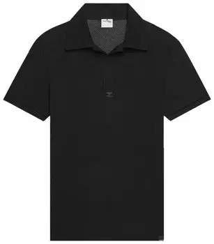 Поло Courrges AC Mesh Polo 'Black', черный