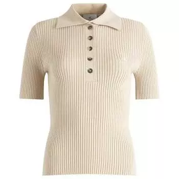 Поло Courrges Courrges Knit Polo Top, цвет Cappuccino