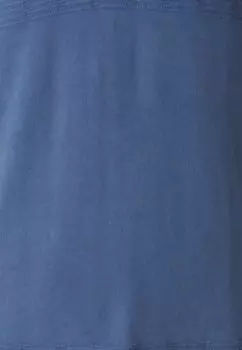 Поло CROPPED STITCHY SOLID Abercrombie & Fitch, темно-синий