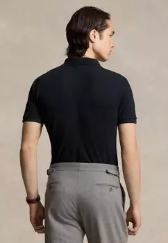 Поло CUSTOM FIT STRETCH MESH POLO SHIRT Ralph Lauren, черный