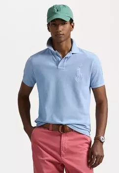 Поло CUSTOM SLIM FIT BIG PONY MESH POLO SHIRT Polo Ralph Lauren, темно-синий