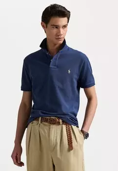 Поло CUSTOM SLIM FIT MESH POLO SHIRT Polo Ralph Lauren, темно-синий