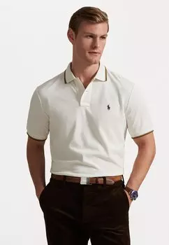 Поло CUSTOM SLIM FIT MESH POLO SHIRT Polo Ralph Lauren, слоновая кость