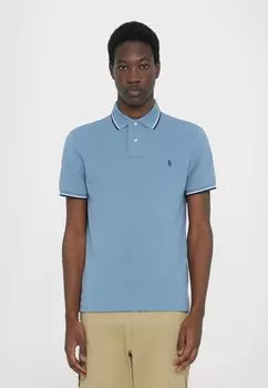 Поло CUSTOM SLIM FIT MESH POLO SHIRT Polo Ralph Lauren, синий